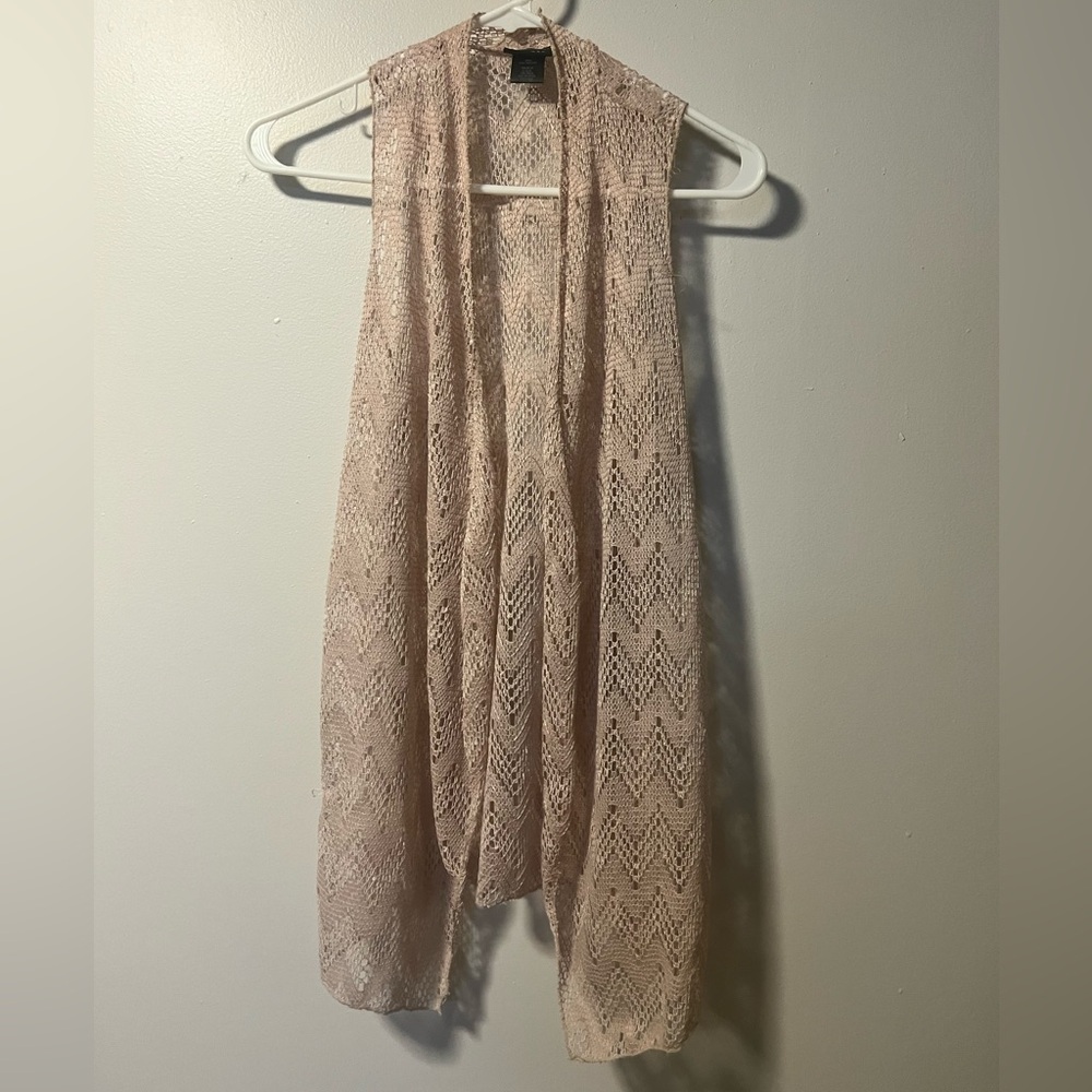 Rue21 Tan Knit Cardigan vest